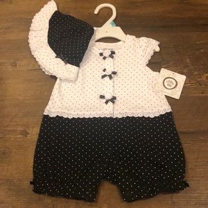 Never Worn - Little Me 6 M Onesie Outfit